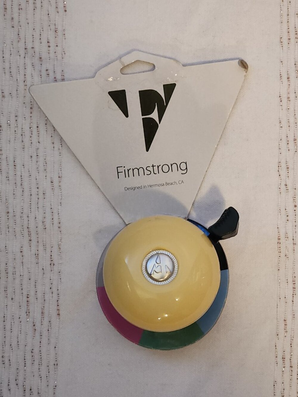 Firmstrong Classic Beach Cruiser Bicycle Bell, Vanilla Brand New